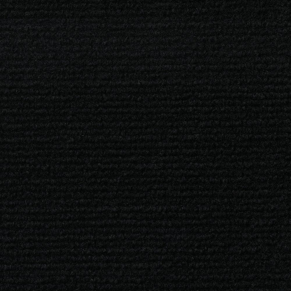 Alfombra Velour Negra Rizada