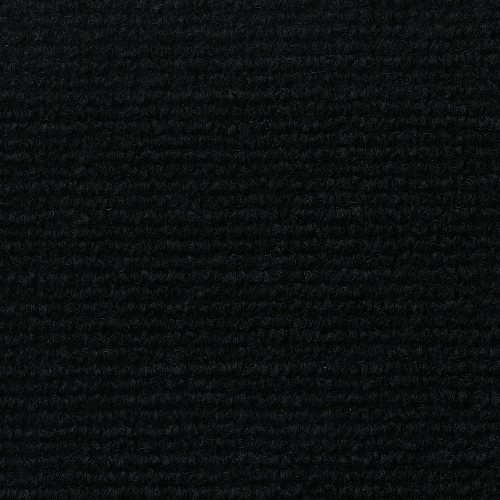 Alfombra Velour Negra Rizada